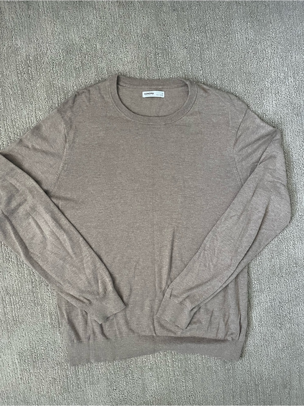 Classic Sonoma sand-colored sweater